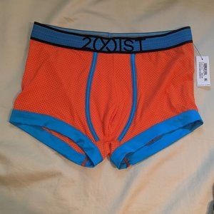 2(X)IST men's trunks NWT small, orange with blue accents